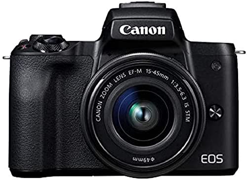 Canon EOS M50 Systemkamera spiegellos - mit Objektiv EF-M 15-45mm IS STM (24,1 MP,...